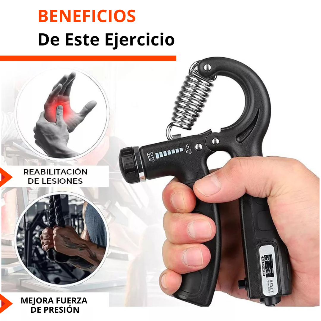 PowerGrip 💪 Entrenador de Fuerza de Agarre de Mano 5en1 🔥