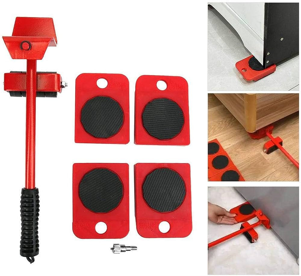 Palan Con Bases y Ruedas Para Muebles