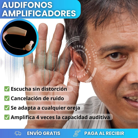 ⭐Audifono Amplificador RECARGABLE SoundEase Pro Alta Calidad